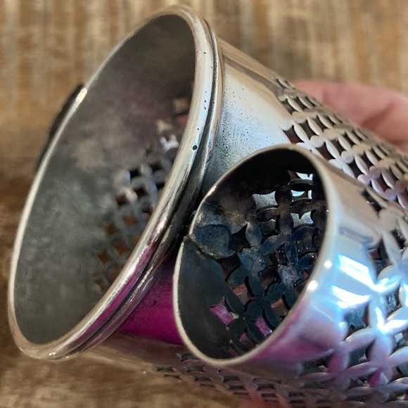 Silver Plated Cruet Set Salt Pepper & Condiment Knickerbocker Silver Co Art Deco - Picture 16 of 16